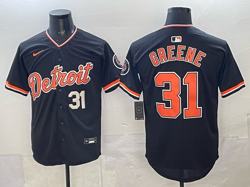 Men Detroit Tigers #31 Greene black Game Nike MLB Jersey 2026007